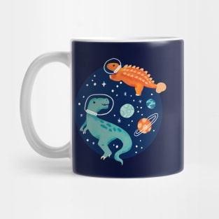 Painted Space Dinosaurs Mug